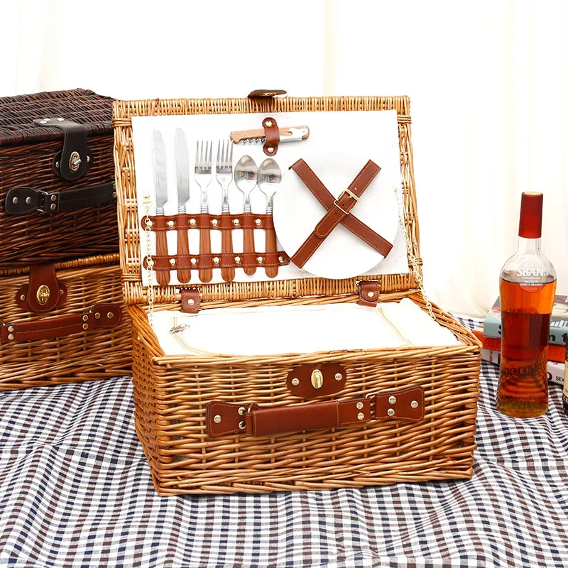 Outdoor Camping Storage Box - Family outing picnic basket, outdoor camping