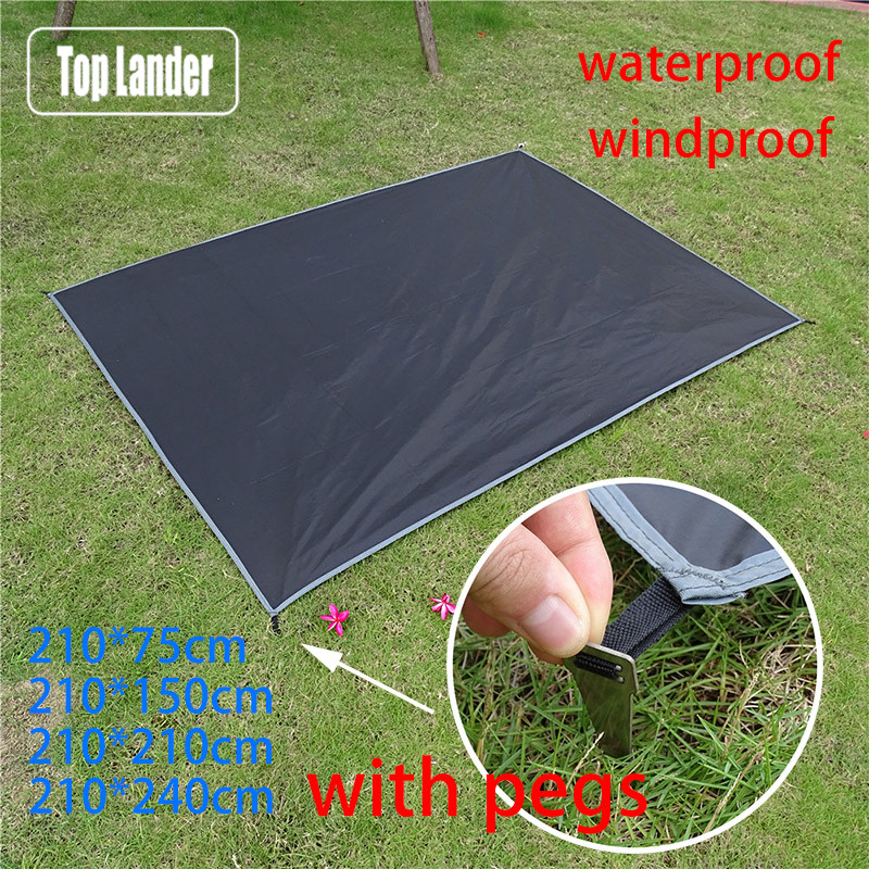 Outdoor Camping Rug Waterproof - Ultralight Camping Mat Waterproof with Pegs