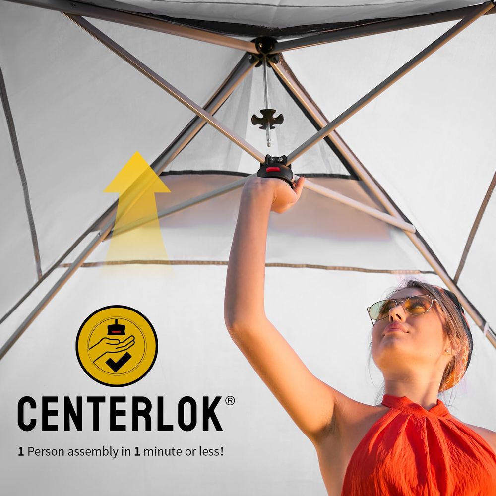 Outdoor Camping Canopy - 10x10 Pop Up Canopy with 1