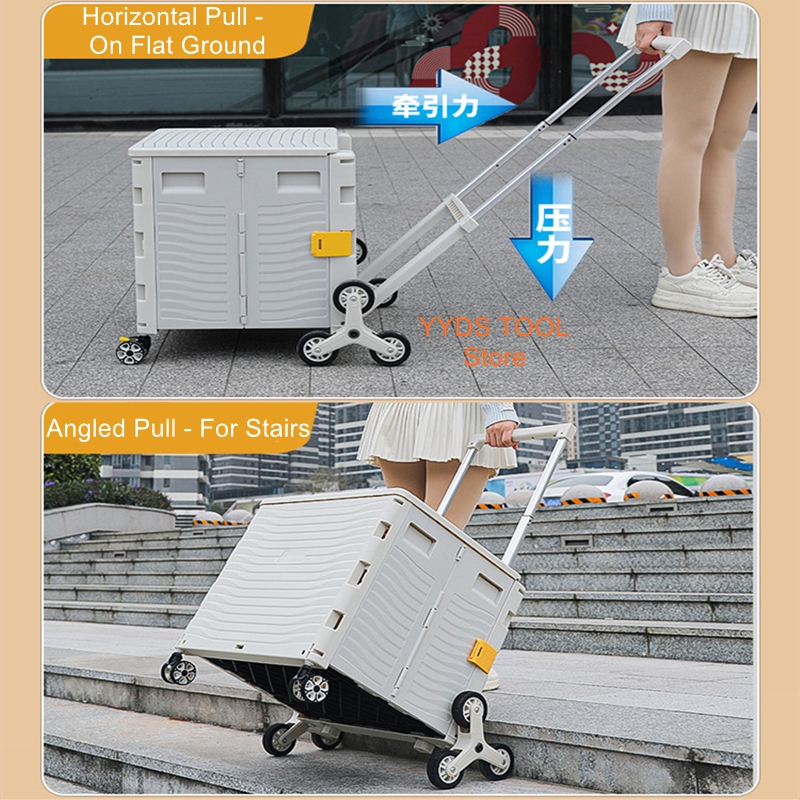 Outdoor Camping Storage Box - Outdoor Camping Folding Shopping Cart Home
