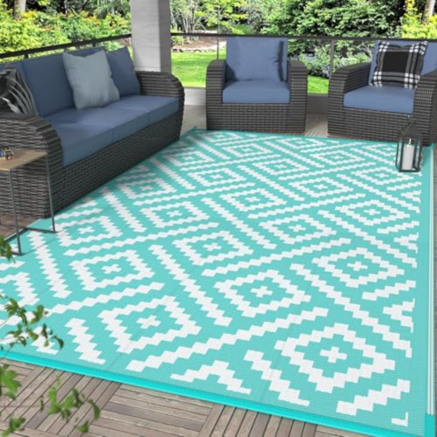 Outdoor Camping Rug Waterproof - Outdoor Rug for Patio Clearance Waterproof