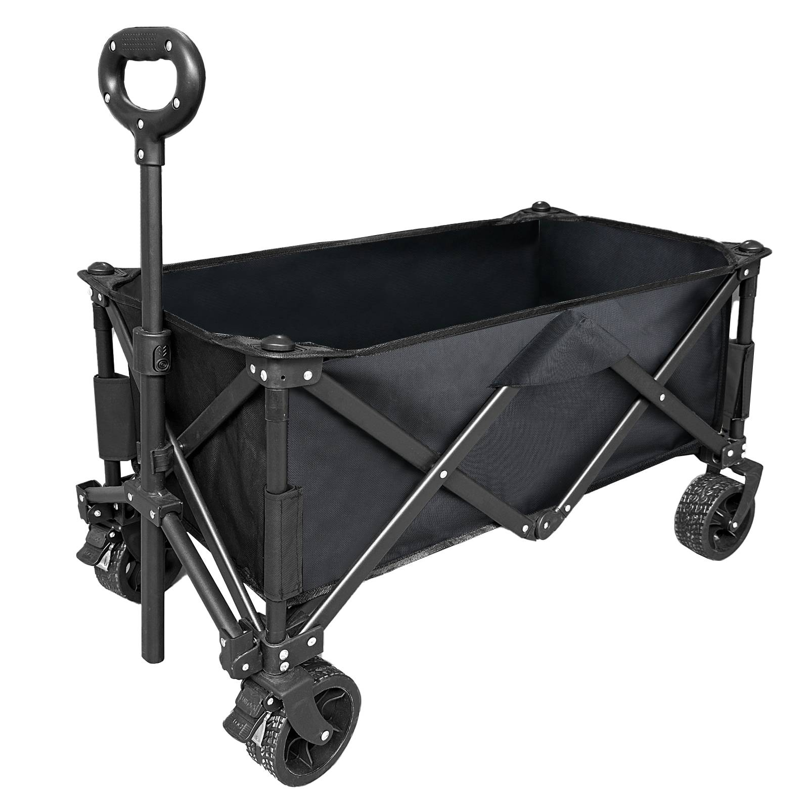 Outdoor Camping Vehicle Wagon - Portable 160L Lightweight Folding Wagon Outdoor