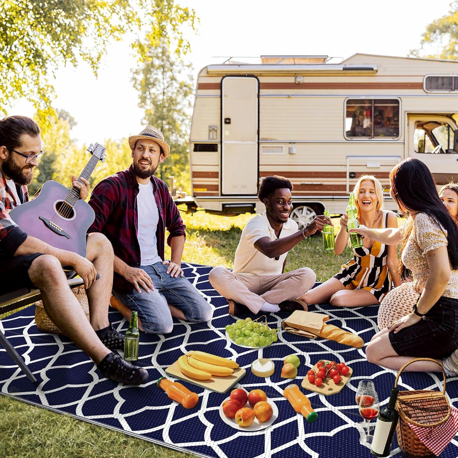 Outdoor Camp - RV Awning Carpet Outdoor Camping Picnic