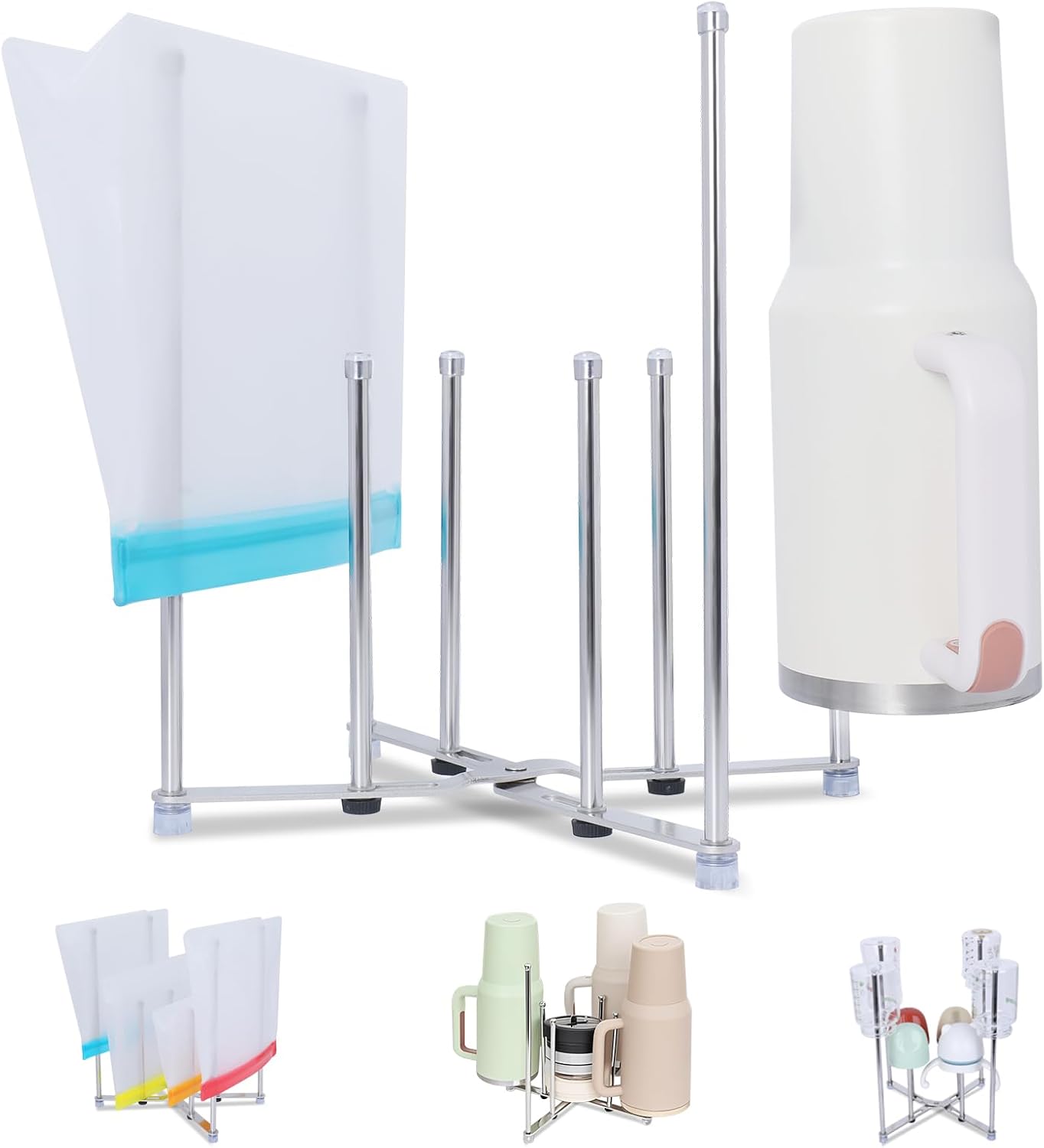 Plastic Bag Drying Holder, Bot - Collapsible Water Bottle ulasan dan harga