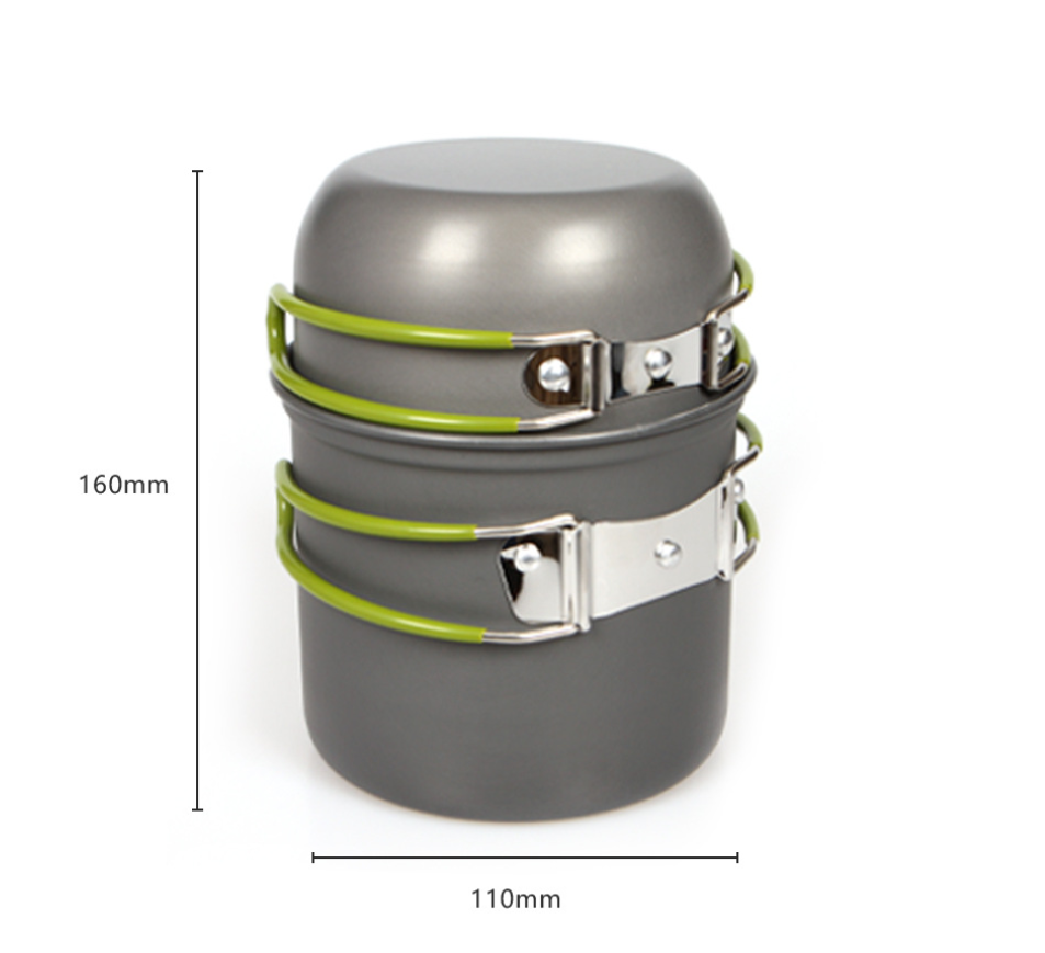 Ultralight Camping Pot Set: Ca - Outdoor Y Camping ulasan dan harga