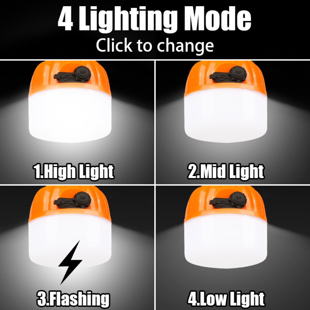 Portable Mini Camping Lamp 4 L - Outdoor Camping Lampe ulasan dan harga