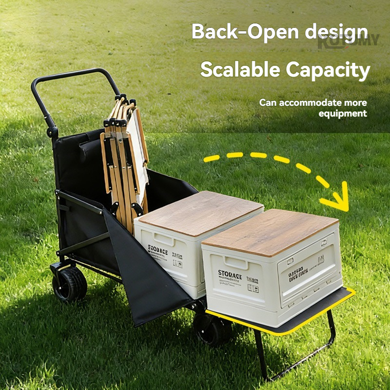Foldable Camping Wagon with Ta - Outdoor Camping Trolley ulasan dan harga