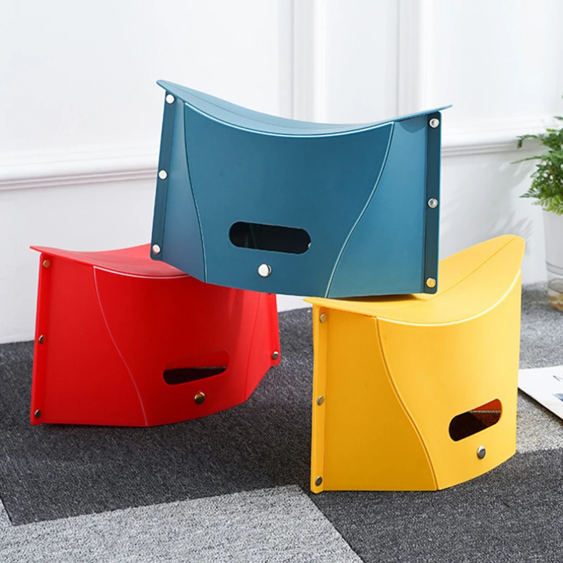 Plastic Portable Folding Stool - Outdoor Camping Chairs ulasan dan harga