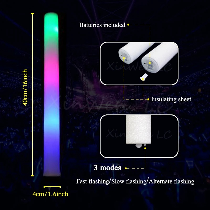 1/15/30Pcs Colourful Flashing  - Glow Sticks Survival ulasan dan harga