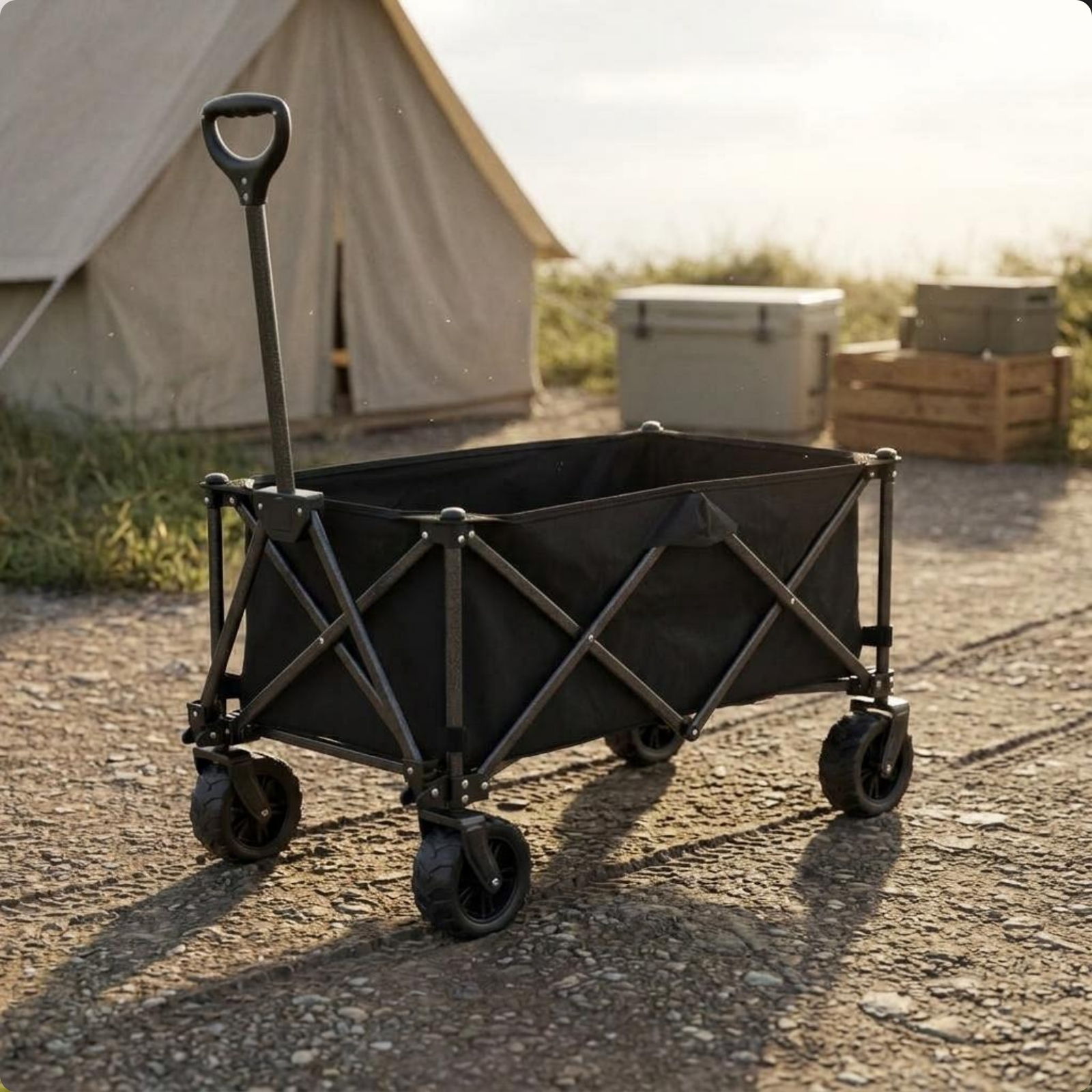 Foldable Camping Wagon Easy to - Outdoor Camping Vehicle Wagon ulasan dan harga