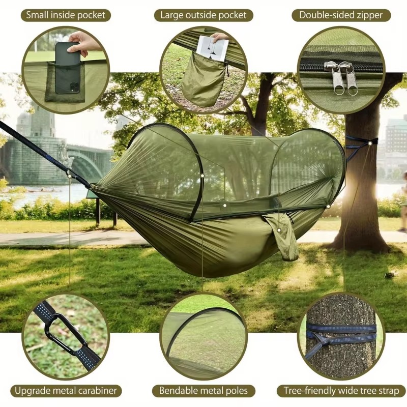 Single and Double Size Nylon F - Outdoor Camping Mosquito Net ulasan dan harga