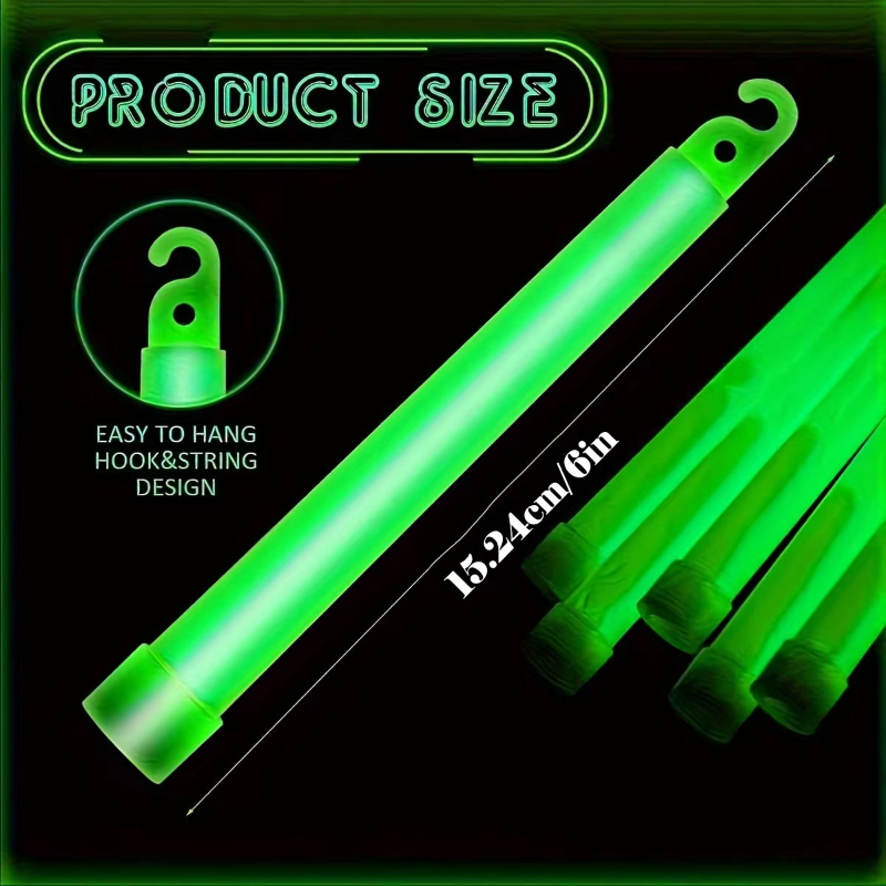 6-12PCS LED Glow Stick with Ho - Glow Sticks Survival ulasan dan harga