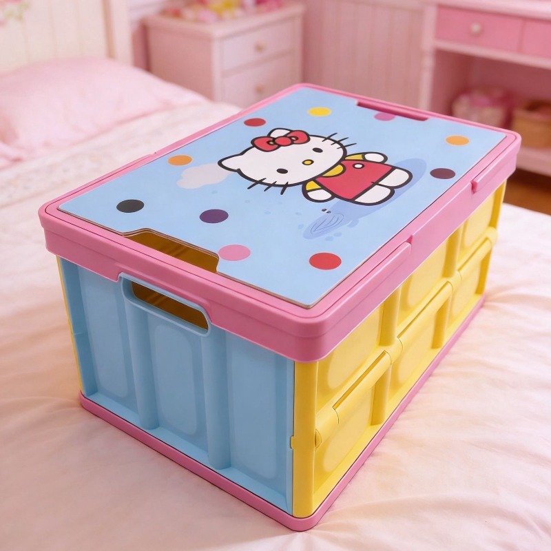 Hello Kitty Colorful Camping F - Outdoor Camping Storage Box ulasan dan harga