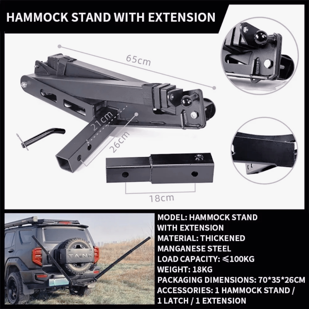 AM-Outdoor trailer bar square  - Camping Hammock ulasan dan harga