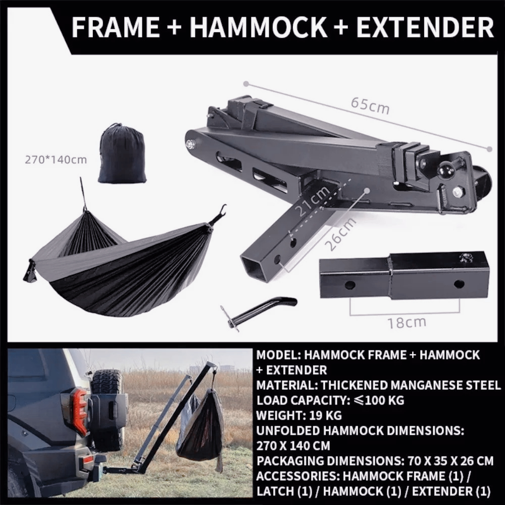 AM-Outdoor trailer bar square  - Camping Hammock ulasan dan harga