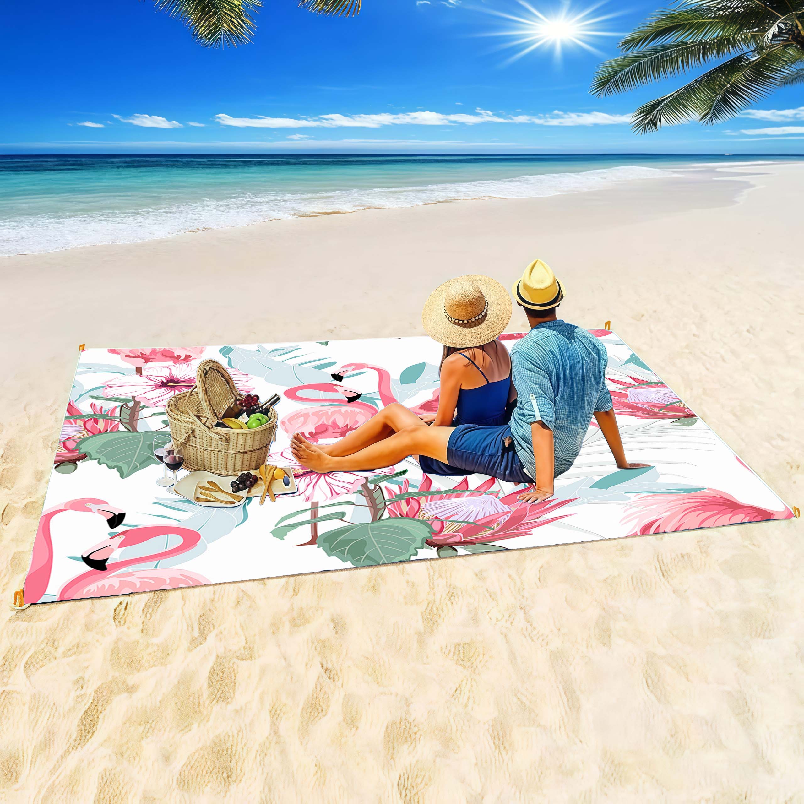 200x240cm Extra Large Bohemian - Outdoor Camping Rug Waterproof ulasan dan harga