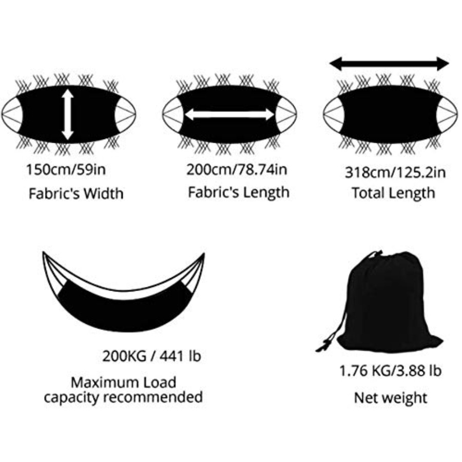 Hammock Double Hammocks for Ou - Camping Hammock ulasan dan harga