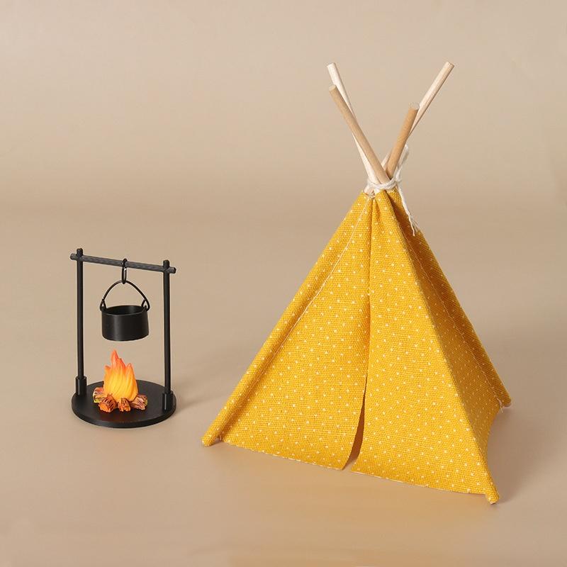 🛒1:12 Scale Camping Tent Model - Outdoor Y Camping ulasan dan harga
