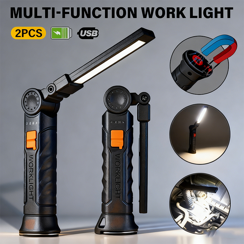 Portable COB LED Flashlight US - Outdoor Camping Lampe ulasan dan harga