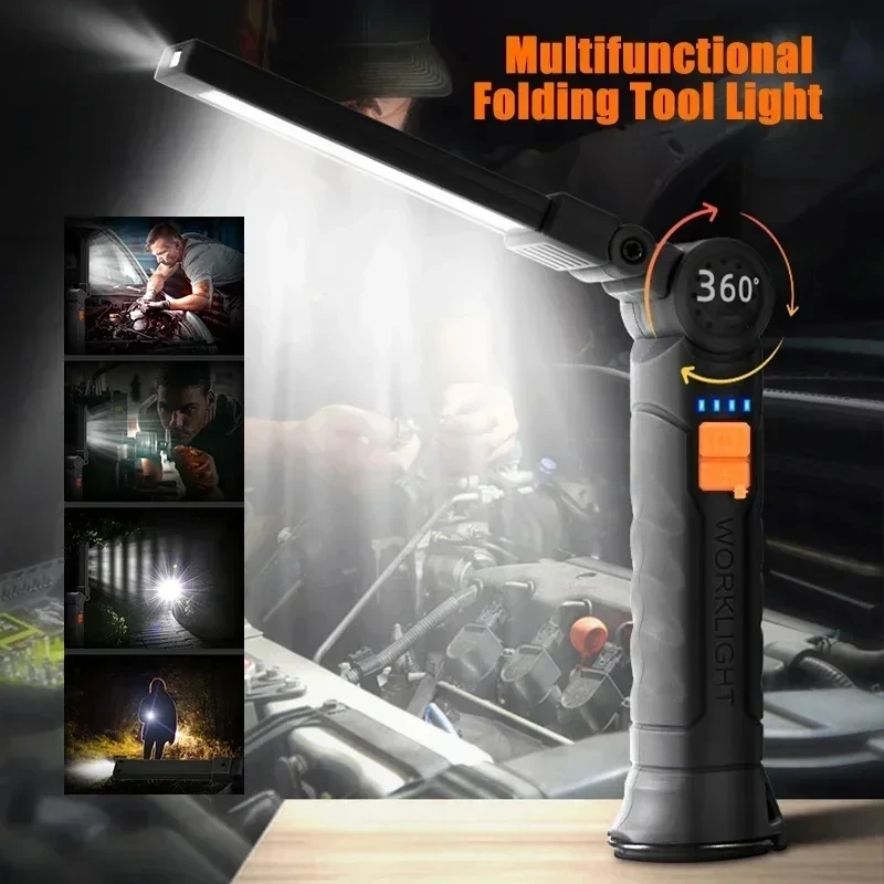 Portable COB LED Flashlight US - Outdoor Camping Lampe ulasan dan harga
