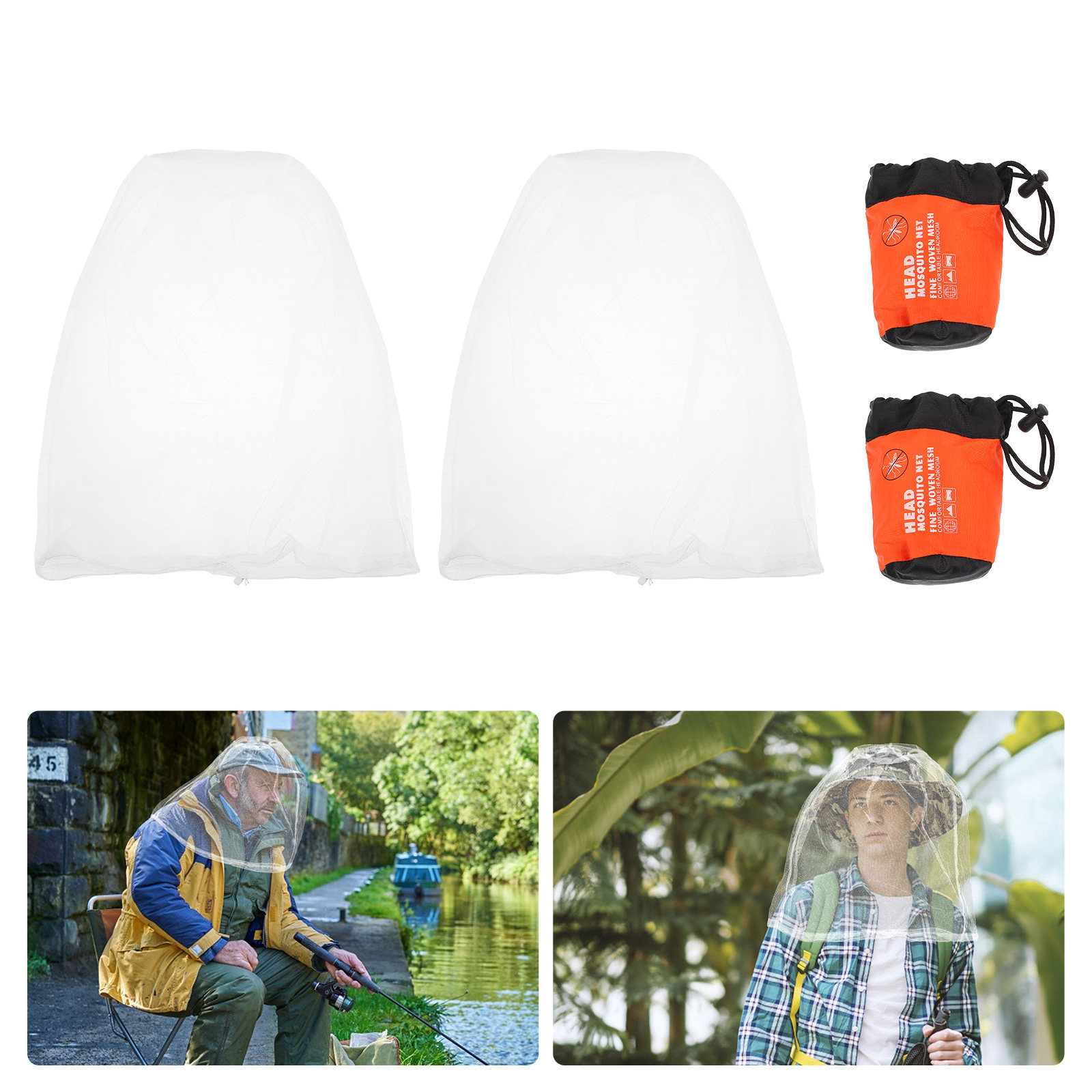 2Pcs Lightweight Breathable Mo - Outdoor Camping Mosquito Net ulasan dan harga