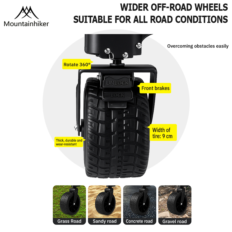 Mountainhiker outdoor handcart - Outdoor Camping Trolley ulasan dan harga