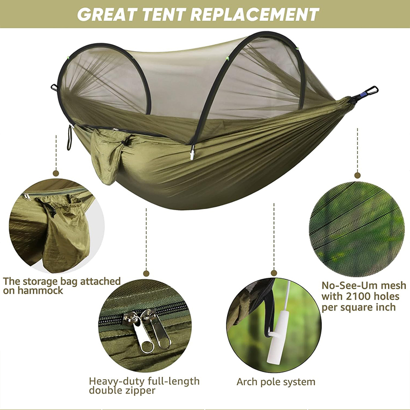 Outdoor Camping Hammock With M - Outdoor Camping Mosquito Net ulasan dan harga