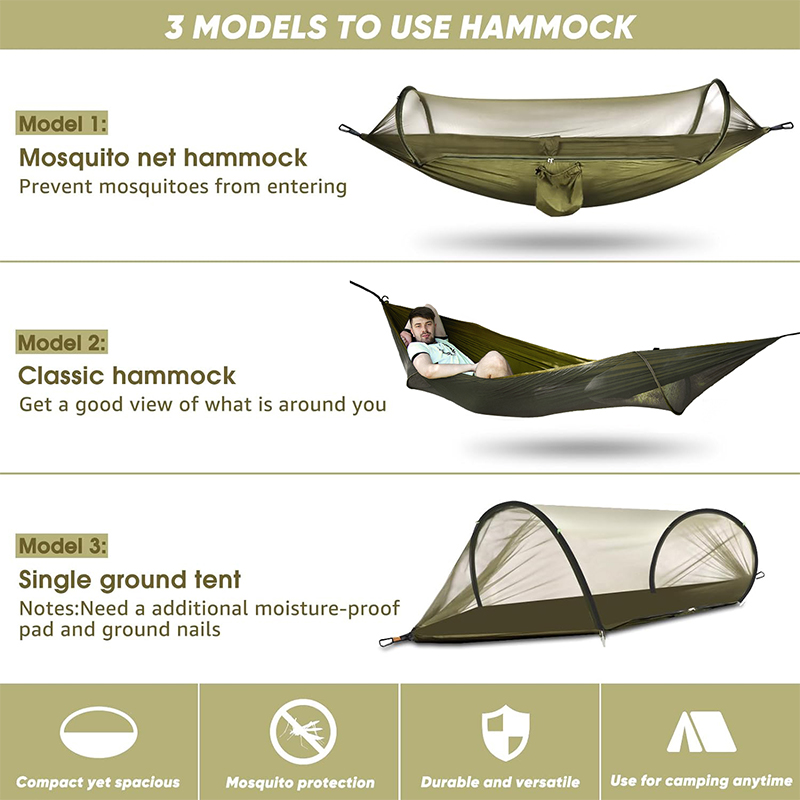 Outdoor Camping Hammock With M - Outdoor Camping Mosquito Net ulasan dan harga
