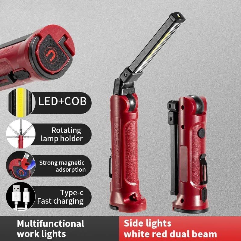 COB LED Work Light Rechargeabl - Outdoor Camping Lampe ulasan dan harga