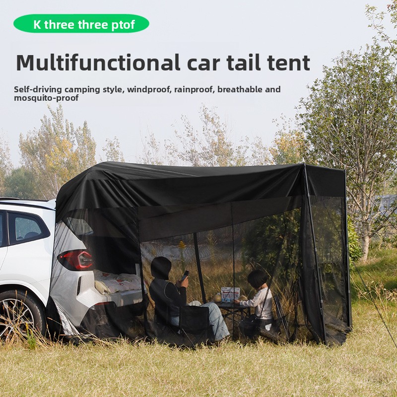 Car Trunk Tent, Outdoor SUV Ta - Outdoor Camping Mosquito Net ulasan dan harga