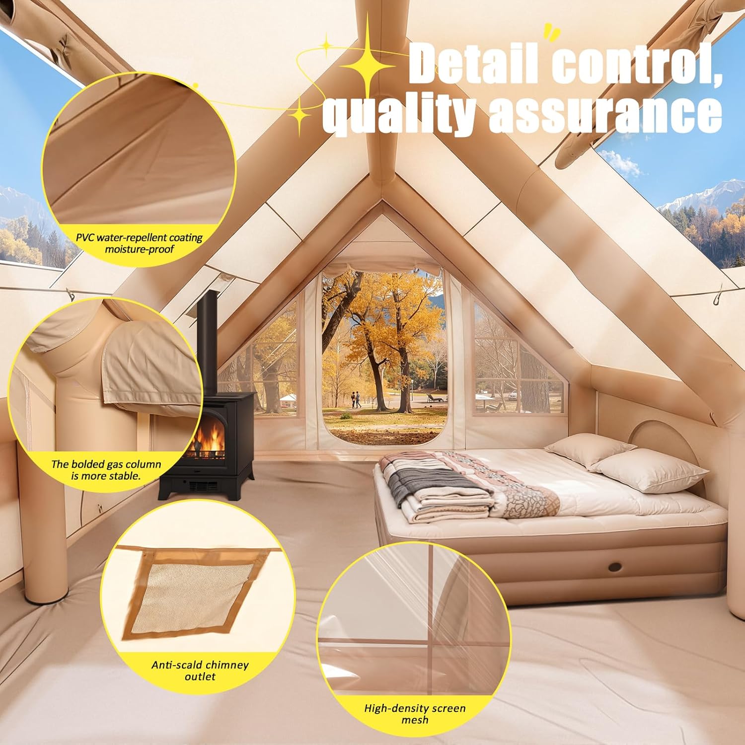 6-8 Person Inflatable Camping  - Outdoor Camping Furniture ulasan dan harga