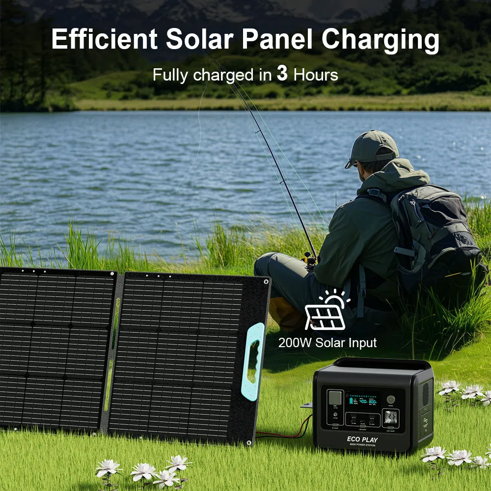800W 512Wh Solar Power Station - Portable Power Station ulasan dan harga
