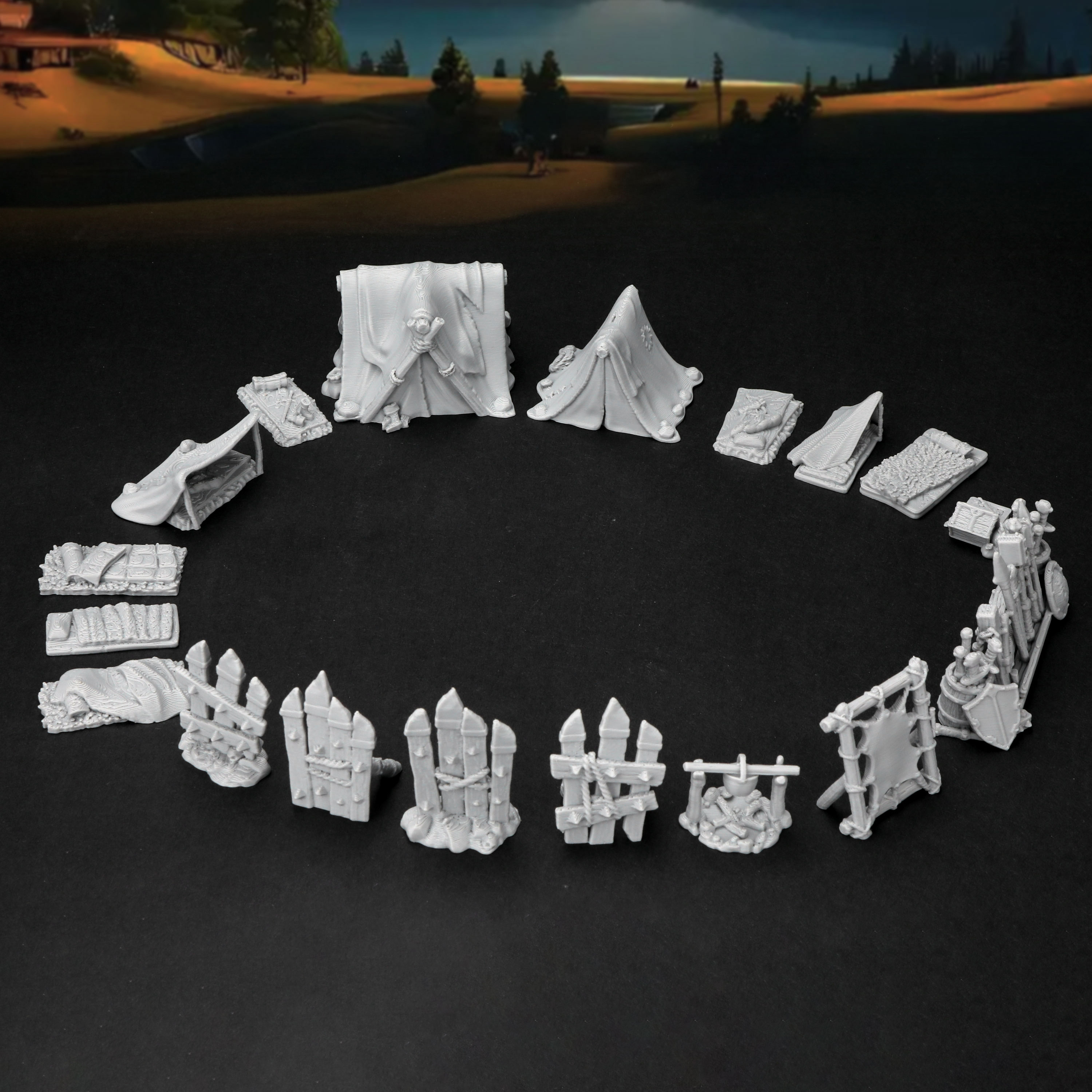 RPG Camp Terrain Set - Adventu - Outdoor Y Camping ulasan dan harga