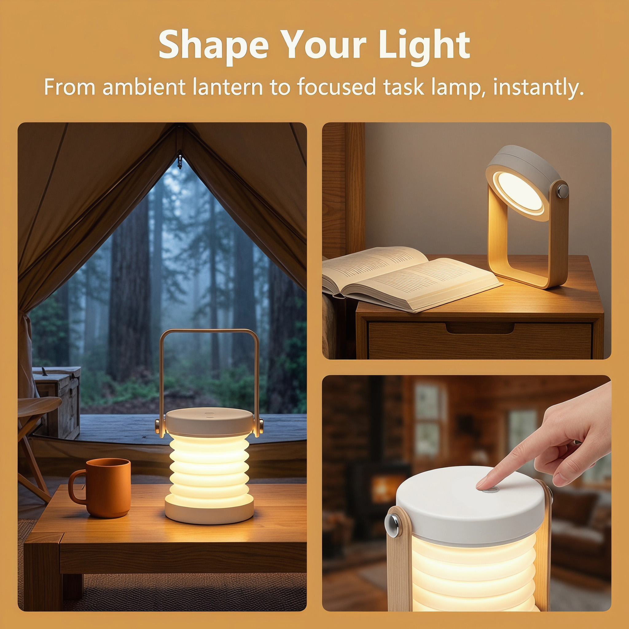 Telescopic Hanging Lantern Tab - Outdoor Camping Lampe ulasan dan harga