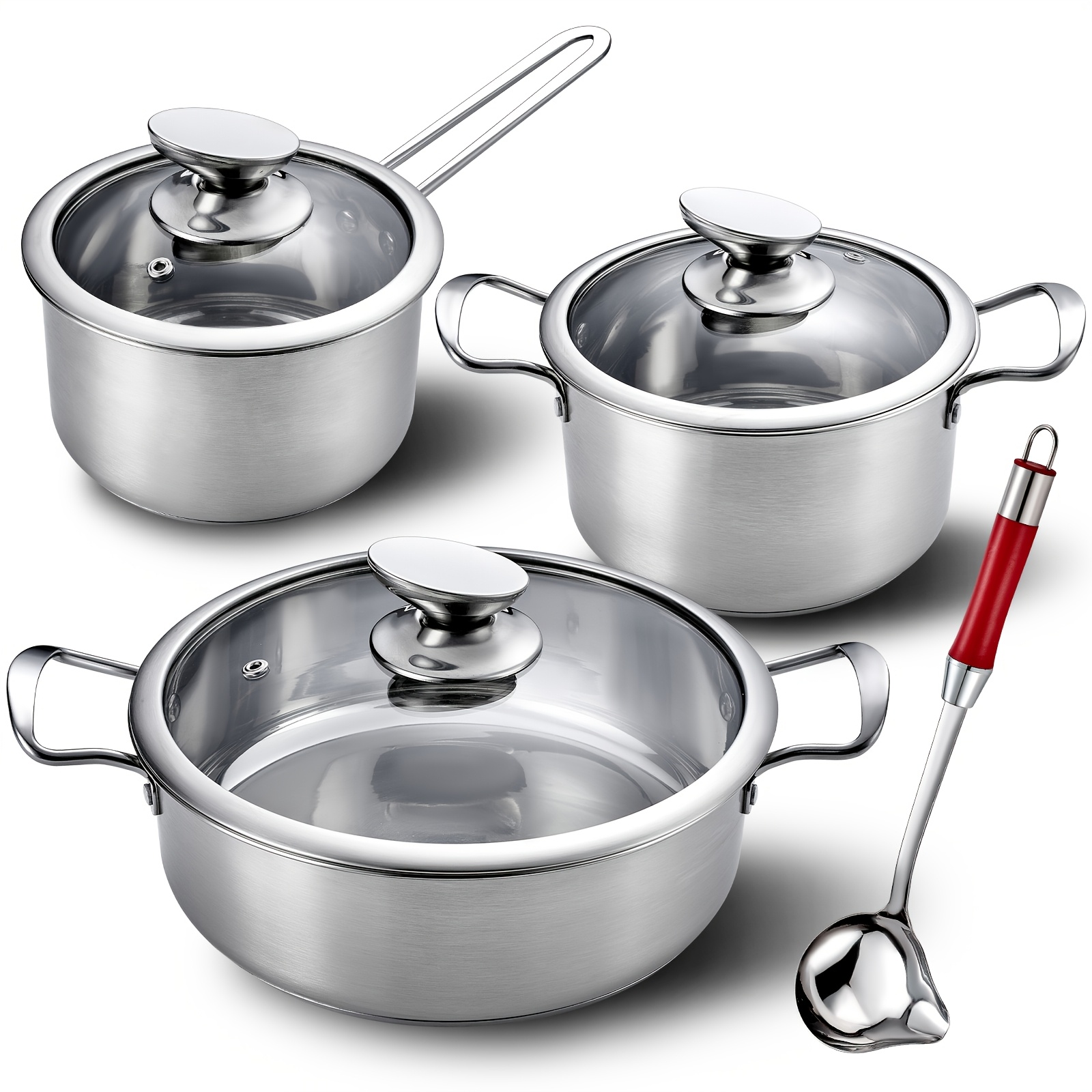 7pcs Stainless Steel Cookware  - Outdoor Gas Stove ulasan dan harga