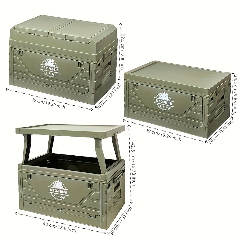 Camping Storage Box with Foldi - Outdoor Camping Storage Box ulasan dan harga