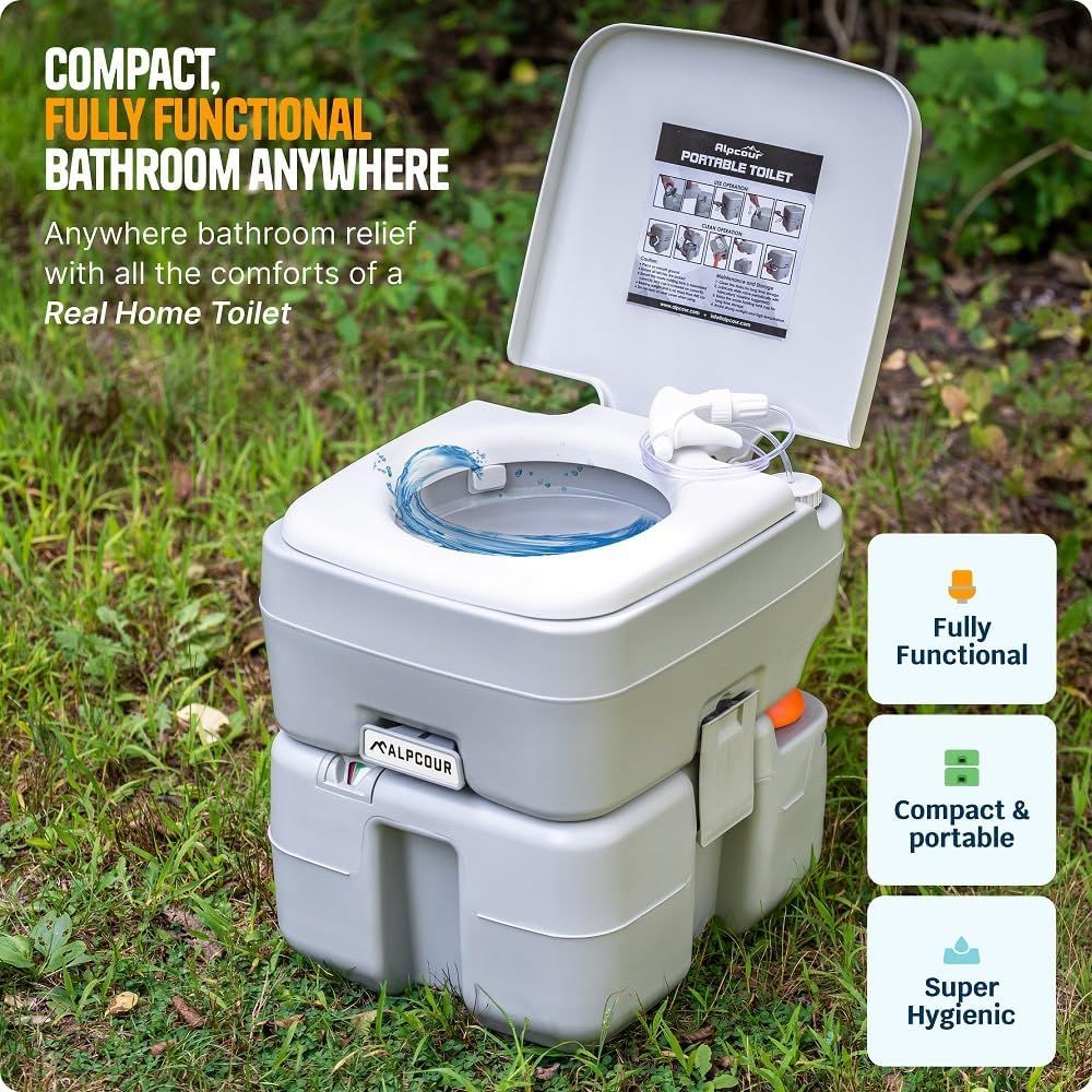 Portable Toilet – Compact Indo - Camping Outdoor Or Indoor ulasan dan harga