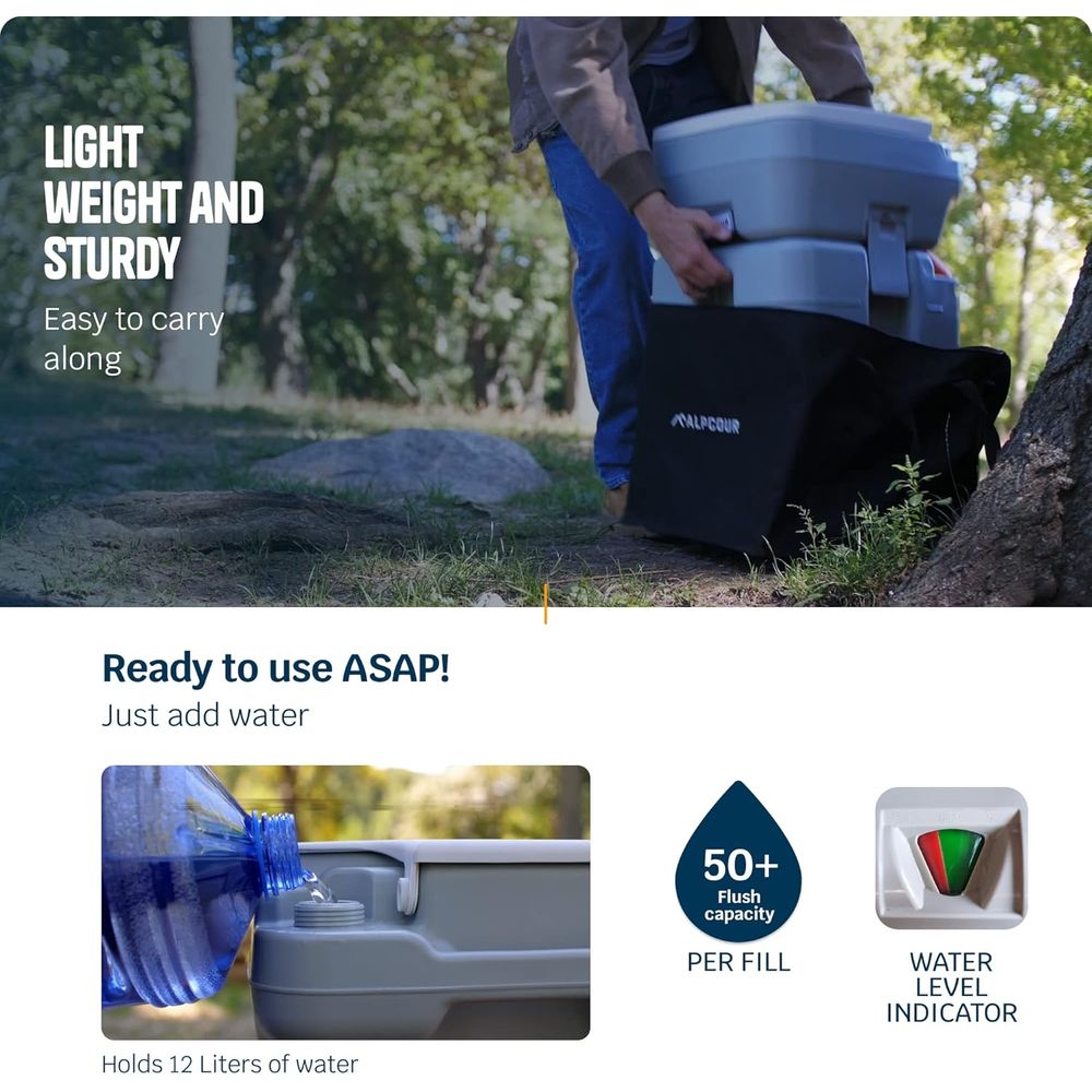 Portable Toilet – Compact Indo - Camping Outdoor Or Indoor ulasan dan harga