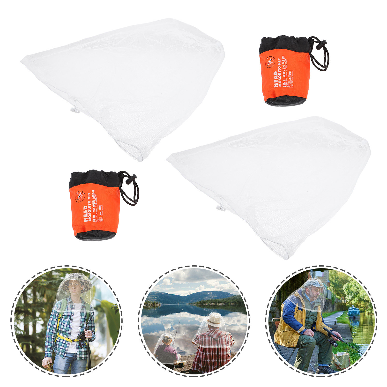 2Pcs Mosquito Head Nets Outdoo - Outdoor Camping Mosquito Net ulasan dan harga