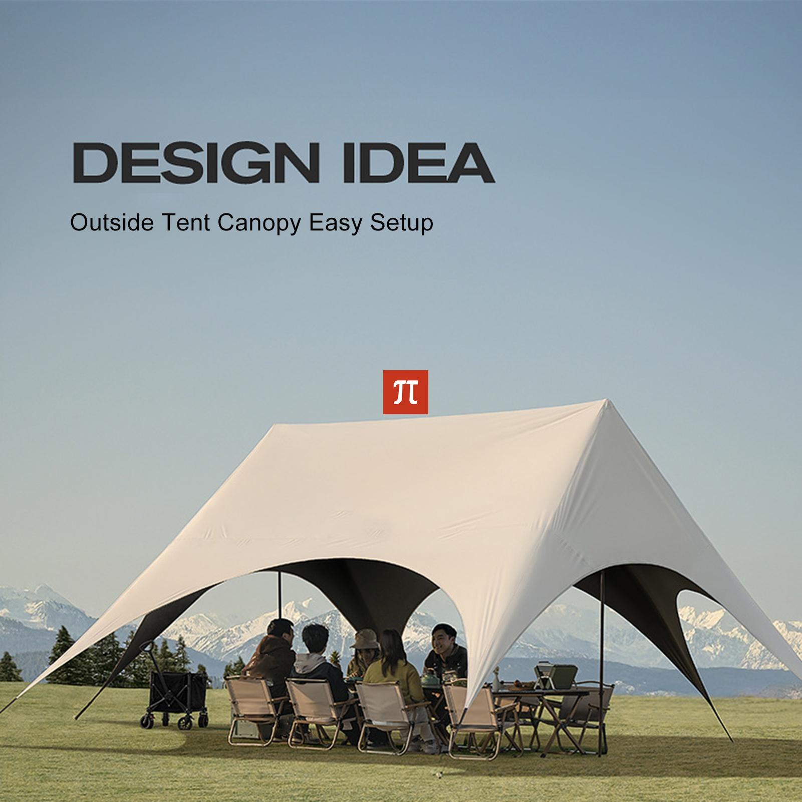 ACamping Gazebo Hexagonal Rain - Outdoor Camping Canopy ulasan dan harga