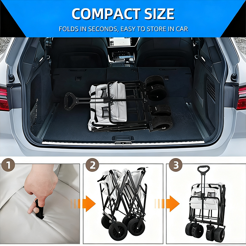 Portable Trolley Garden car Ca - Outdoor Camping Trolley ulasan dan harga