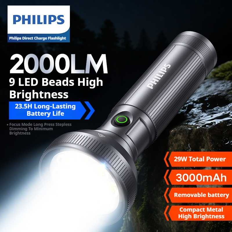 PHILIPS 2025 New 9 Lamp Beads  - Outdoor Camping Lampe ulasan dan harga
