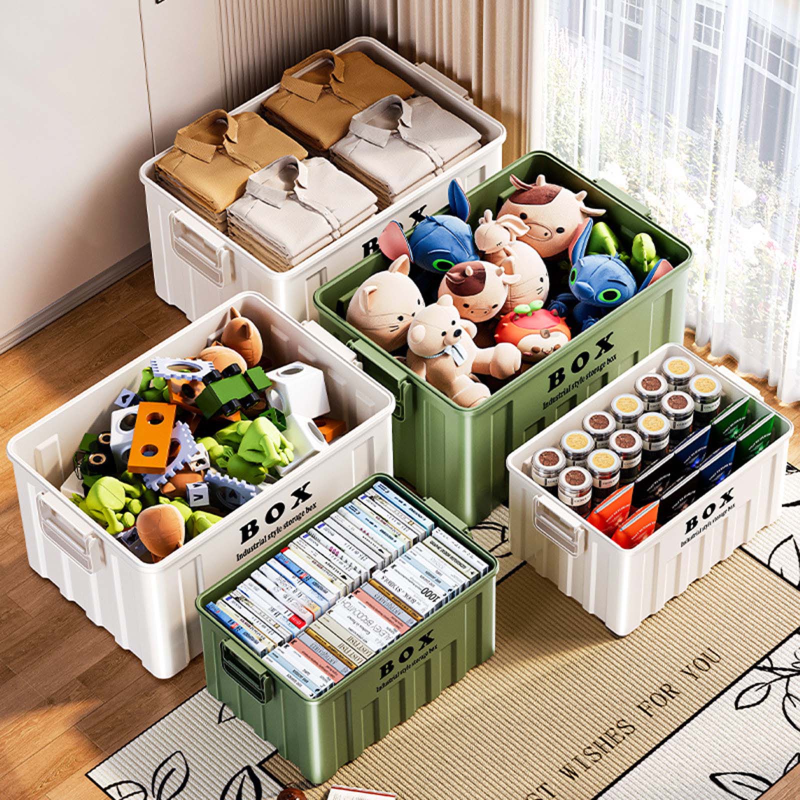 Large Capacity Stackable Lidde - Outdoor Camping Storage Box ulasan dan harga