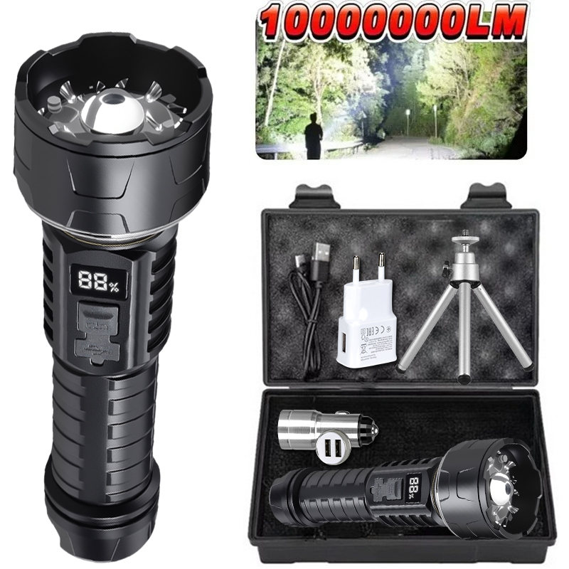 COB LED Flashlight Rechargeabl - Outdoor Camping Lampe ulasan dan harga