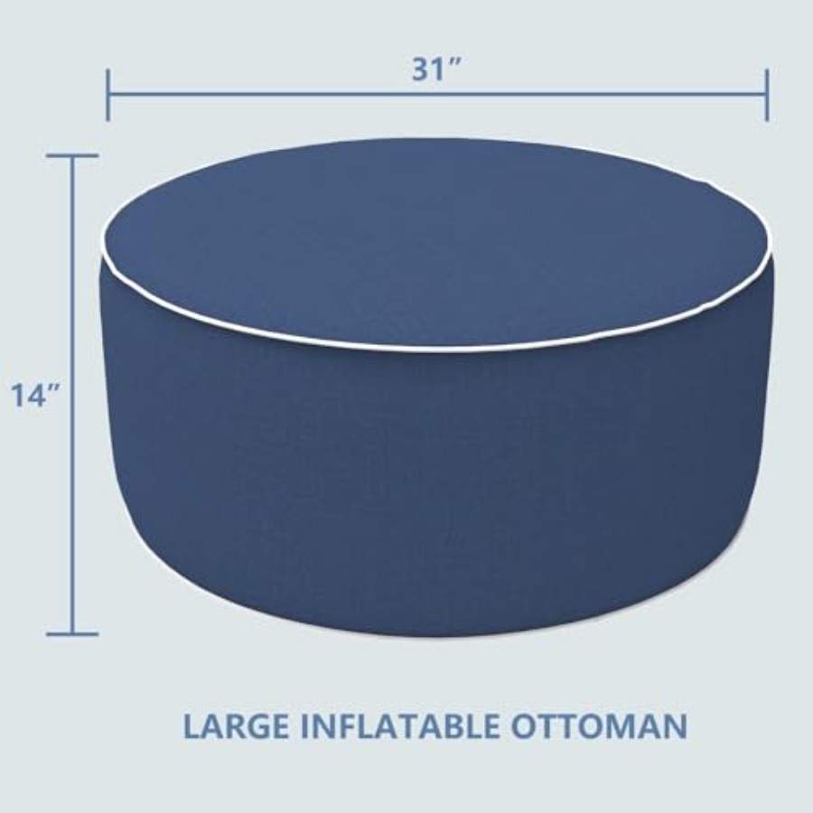 Inflatable Stool Ottoman Footr - Camping Outdoor Or Indoor ulasan dan harga