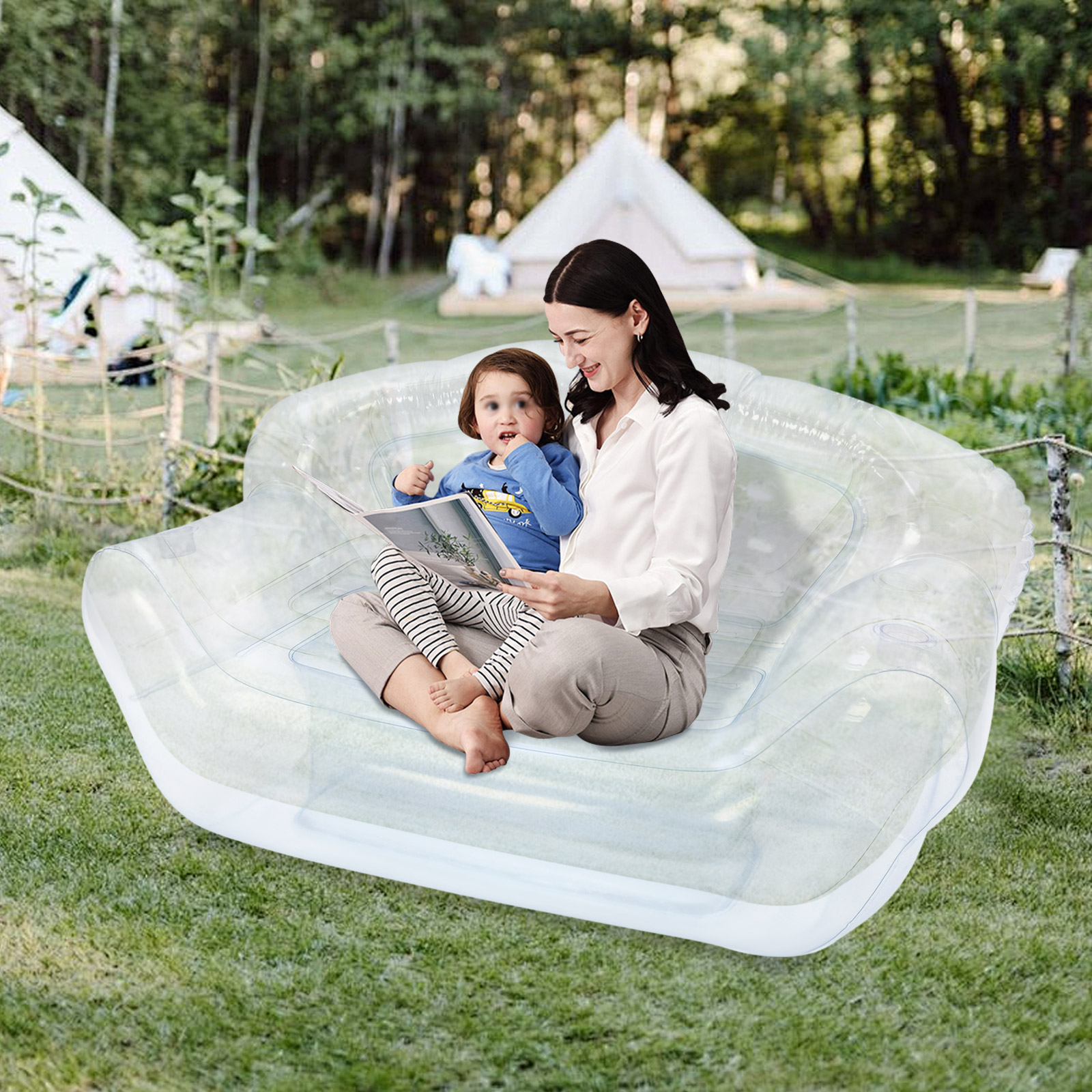 Inflatable Sofa Portable Infla - Outdoor Camping Furniture ulasan dan harga