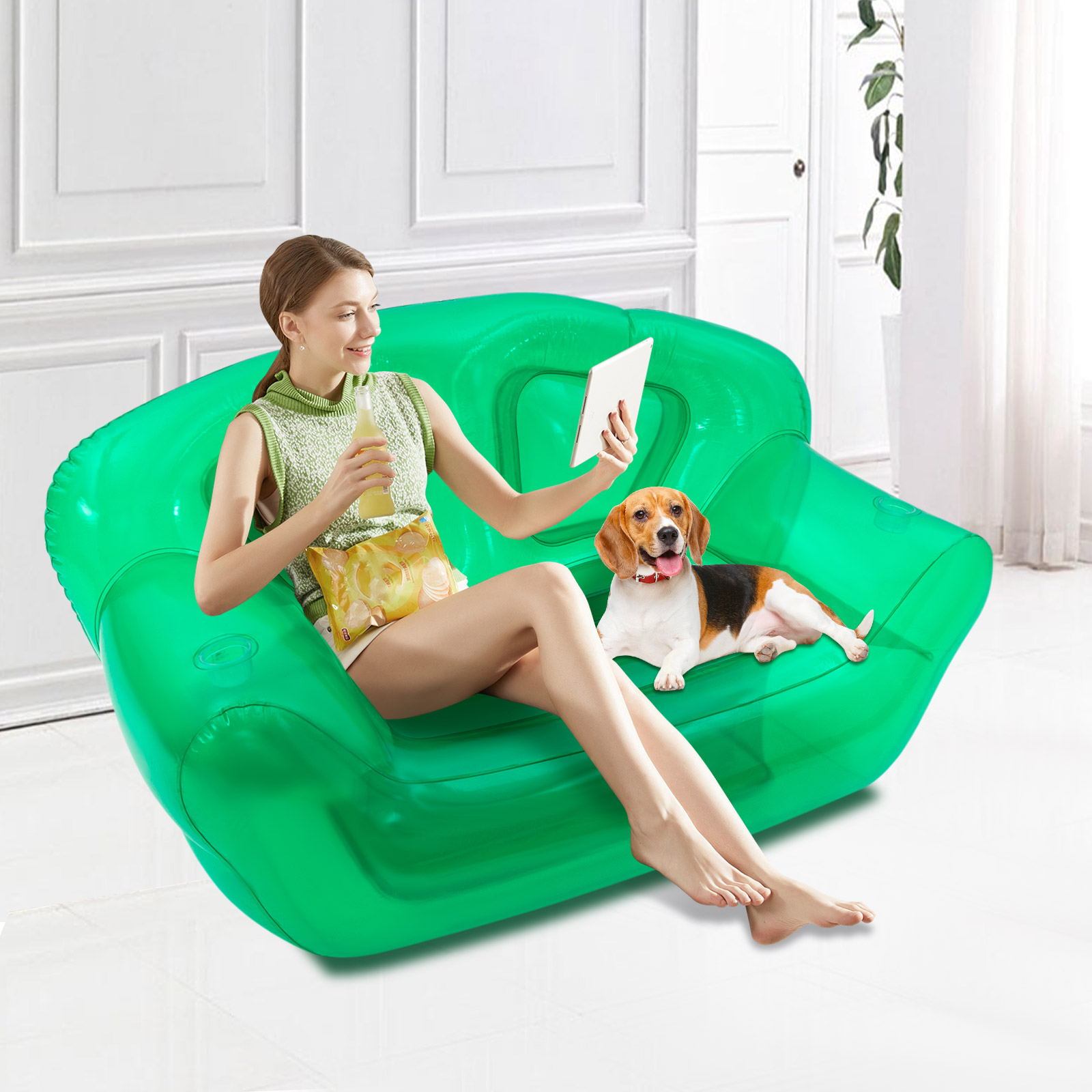 Inflatable Sofa Portable Infla - Outdoor Camping Furniture ulasan dan harga