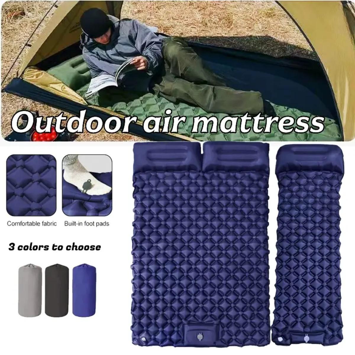 Single & Double Inflatable Air - Outdoor Camping Rug Waterproof ulasan dan harga