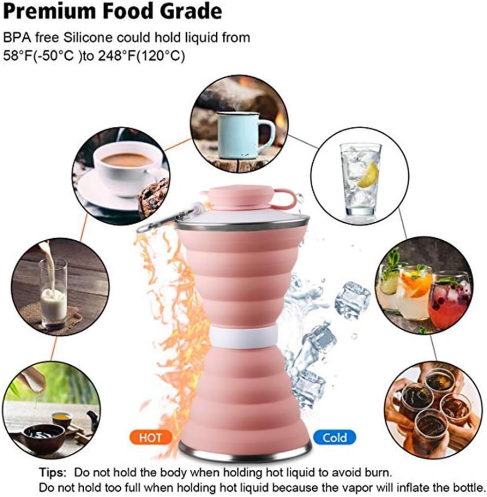 Collapsible Water Bottle, 17oz - Collapsible Water Bottle ulasan dan harga