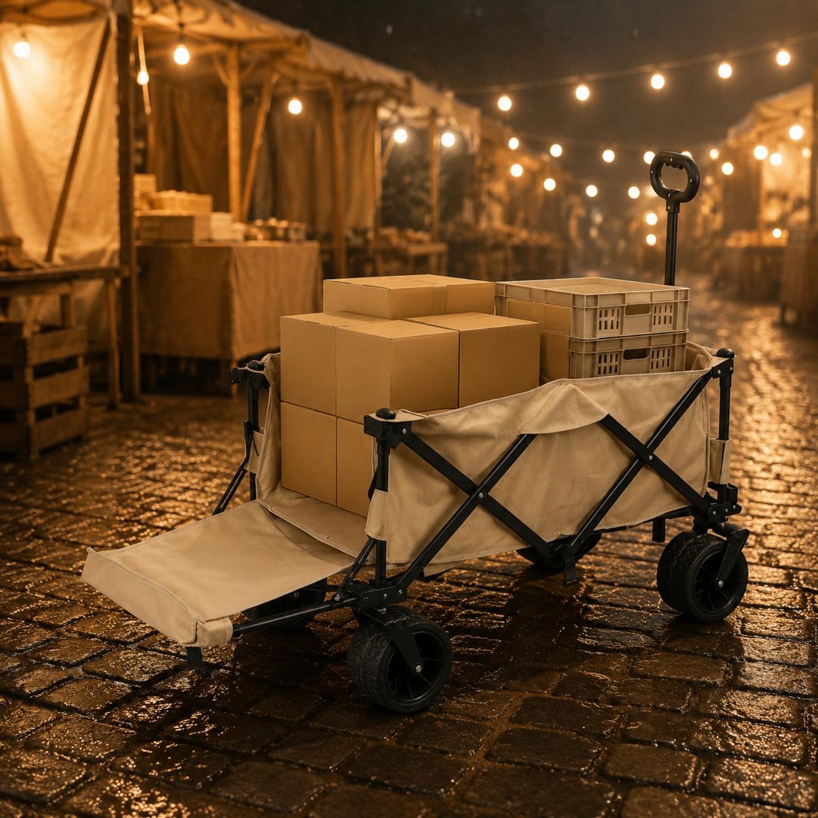 Wagon Table Vehicle Heavy Duty - Outdoor Camping Vehicle Wagon ulasan dan harga
